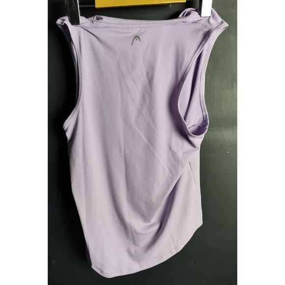 HEAD Sleeveless V-Neck Top Small Light Purple Tennis Activewear Stretch NWT - Picture 4 of 6